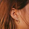 Alula Earrings, Aquamarine