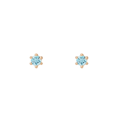 Birthstone Earrings: March Aquamarine