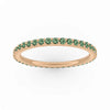 Paola Eternity Band, 1/2 Ct, Green Sapphire