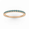 Paola Eternity Band, 1/2 Ct, Teal Sapphire