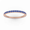 Paola Eternity Band, 1/2 Ct, Blue Sapphire