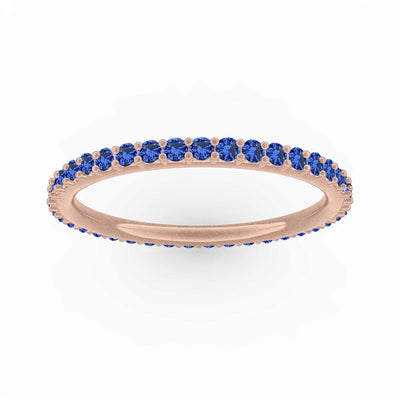 Paola Eternity Band, 1/2 Ct, Blue Sapphire
