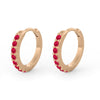 Paola Clicker Hoops, Red Ruby