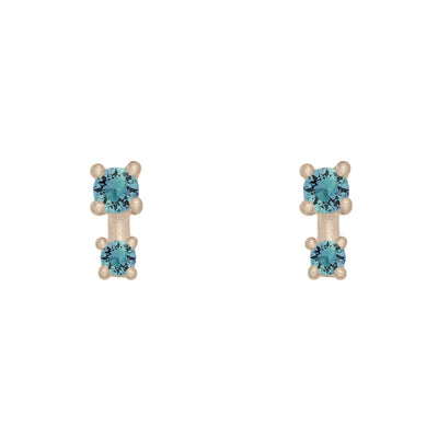 Alula Earrings, Teal Sapphire