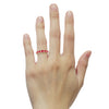 Helena Ring, petite, Red Ruby
