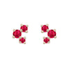 Celeste Earrings, Red Ruby