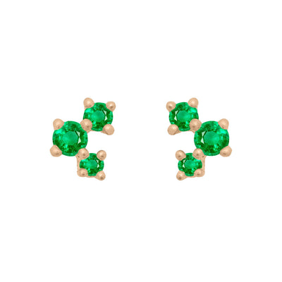 Celeste Earrings, Emerald