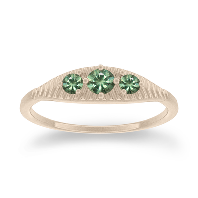 Mojave Ring, Green Sapphire