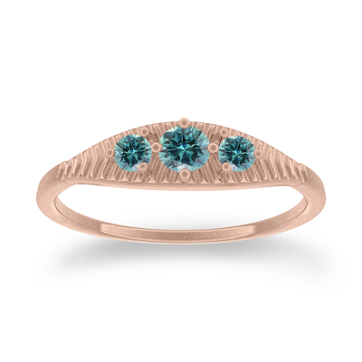 Mojave Ring, Teal Sapphire