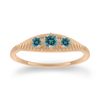 Mojave Ring, Teal Sapphire