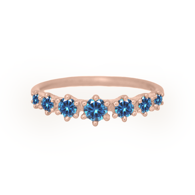 Helena Ring, petite, Blue Sapphire