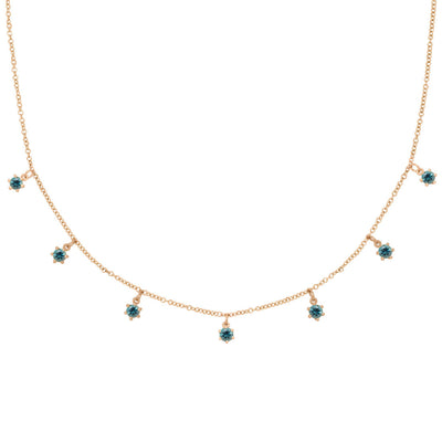 Pacifica Fringe Necklace, 7 Charm
