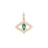 Feline Eye Charm, Mini, Emerald