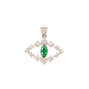 Feline Eye Charm, Emerald